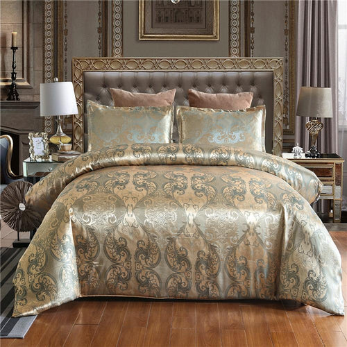 Luxury Jacquard Bedding set Single Queen King Size Duvet Cover Set Bed Linen Quilt Cover