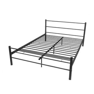 VidaXL Giantex Metal Steel Bed Frame With Stable Metal Slats Headboard Footboard Steel Bedroom Furniture