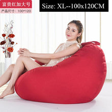 Load image into Gallery viewer, Bean Bag Sofa Cover Lounger Chair Sofa Ottoman Seat Living Room Furniture Without Filler Beanbag Bed Pouf Puff Couch Lazy Tatami