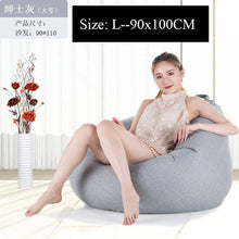 Load image into Gallery viewer, Bean Bag Sofa Cover Lounger Chair Sofa Ottoman Seat Living Room Furniture Without Filler Beanbag Bed Pouf Puff Couch Lazy Tatami