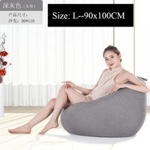 Load image into Gallery viewer, Bean Bag Sofa Cover Lounger Chair Sofa Ottoman Seat Living Room Furniture Without Filler Beanbag Bed Pouf Puff Couch Lazy Tatami