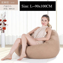 Load image into Gallery viewer, Bean Bag Sofa Cover Lounger Chair Sofa Ottoman Seat Living Room Furniture Without Filler Beanbag Bed Pouf Puff Couch Lazy Tatami