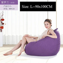 Load image into Gallery viewer, Bean Bag Sofa Cover Lounger Chair Sofa Ottoman Seat Living Room Furniture Without Filler Beanbag Bed Pouf Puff Couch Lazy Tatami