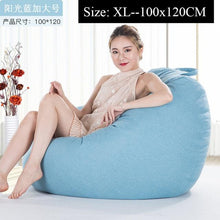 Load image into Gallery viewer, Bean Bag Sofa Cover Lounger Chair Sofa Ottoman Seat Living Room Furniture Without Filler Beanbag Bed Pouf Puff Couch Lazy Tatami