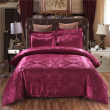 Load image into Gallery viewer, Luxury Jacquard Bedding set Single Queen King Size Duvet Cover Set Bed Linen Quilt Cover