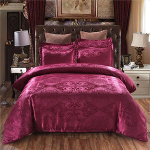 Luxury Jacquard Bedding set Single Queen King Size Duvet Cover Set Bed Linen Quilt Cover